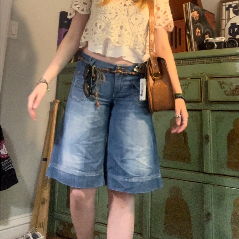 Women's Blue Denim Shorts